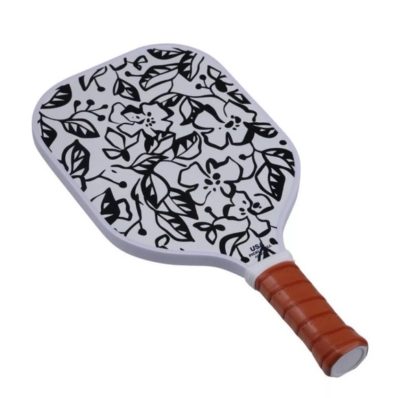Double Sided Pickleball Paddle - BlackFloral/Polka Dots - Picture 3 of 3